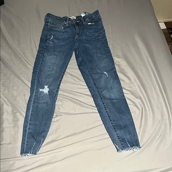 Denizen from Levi's Women's Ripped Blue Skinny Jeans - Picture 1 of 1